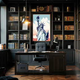 Statue of Liberty Iconic Travel Scenery Poster