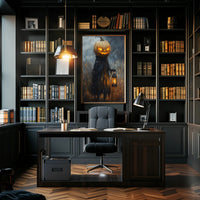 Haunting Pumpkin Lantern Fantasy or Mythology Poster