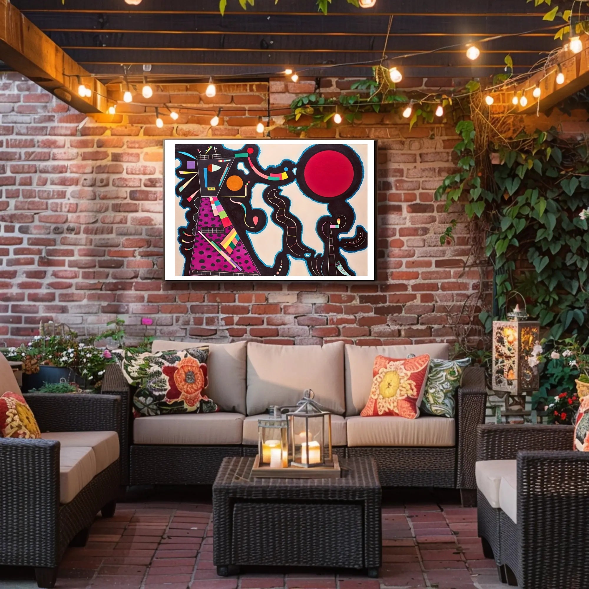 Abstract Geometric Symphony Poster