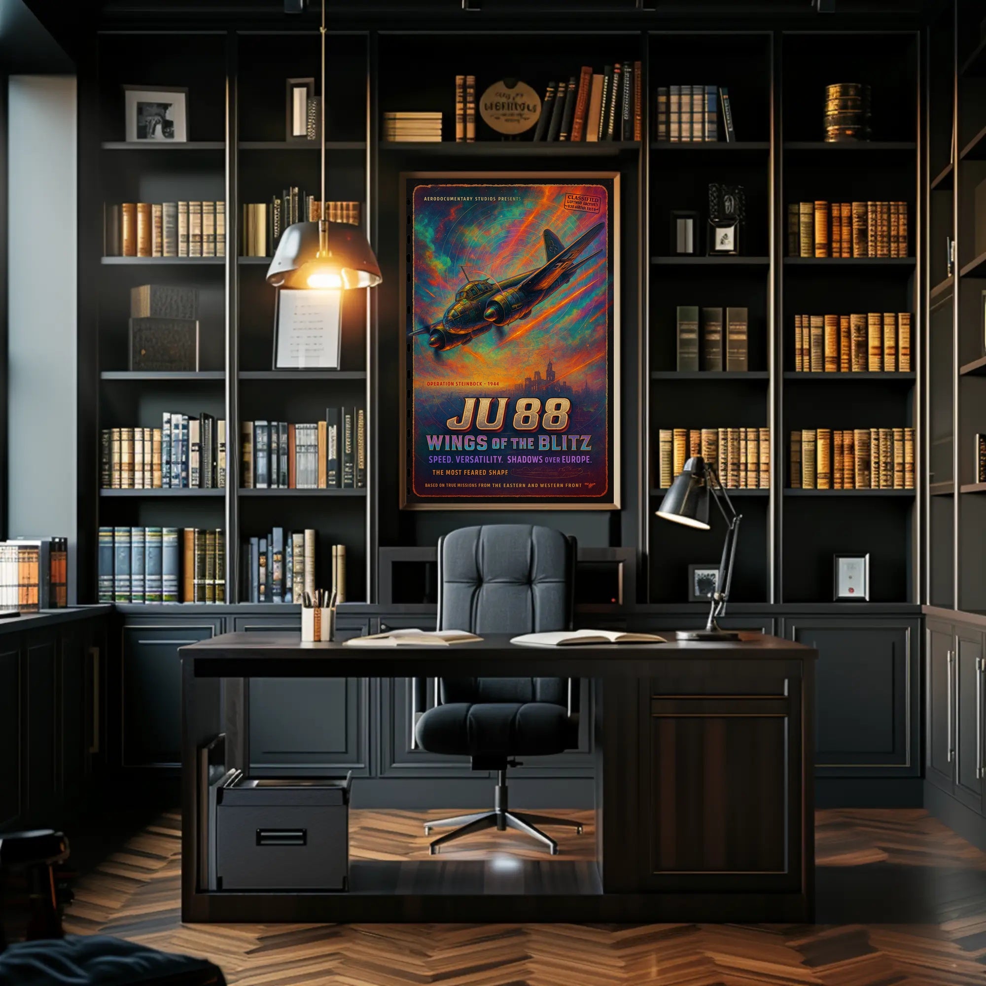 JU 88 Warplane WWII Poster