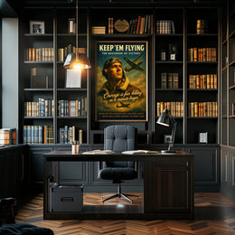 Keep 'Em Flying: The Backbone of Victory Poster