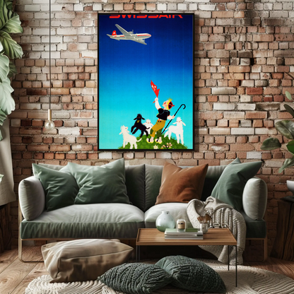Swissair Travel Poster