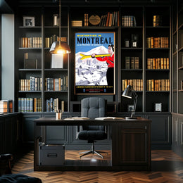 Wintertime in Montreal Poster