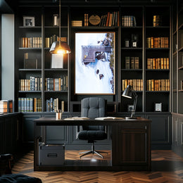 Winter Serenity From Above Poster