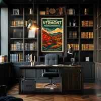 Vermont Scenic Nature Poster Wall Art Print