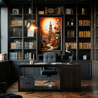 Surreal Dreamlike Cityscape Fantasy or Mythology Poster