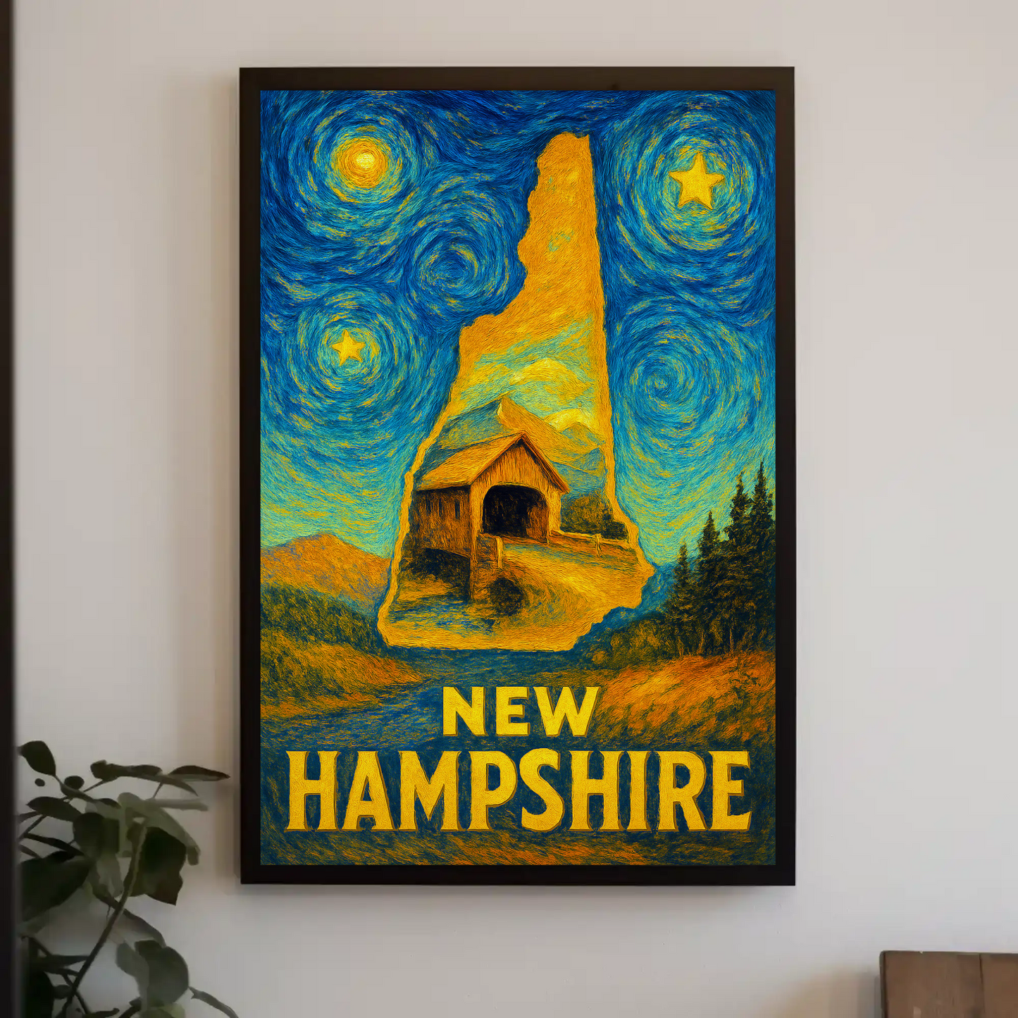 New Jersey Starry Night Poster