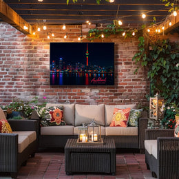 Auckland Night Skyline Photography Wanderlust Poster