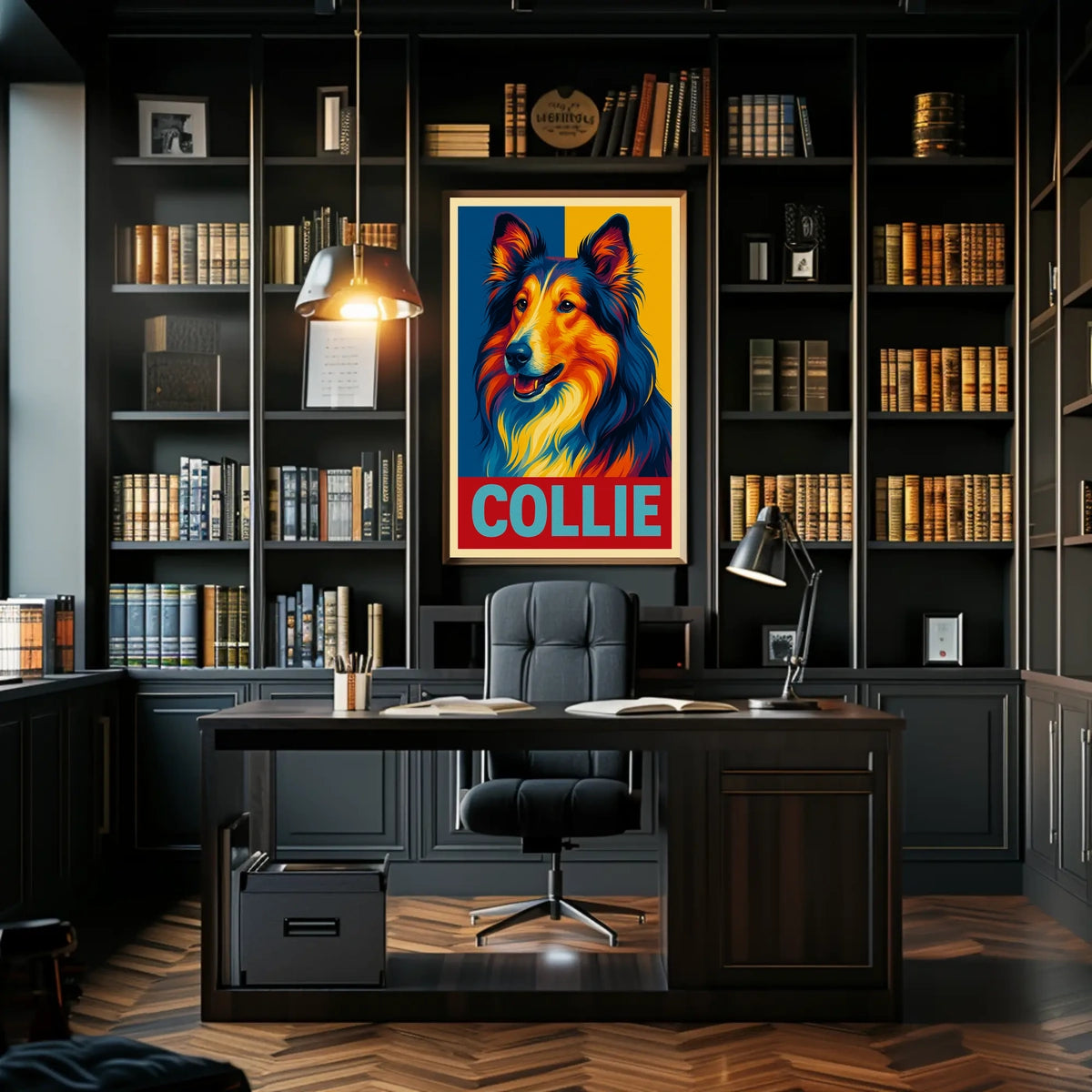 Collie Portrait Poster