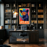 Aye-Aye Illustration Poster