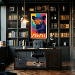 Aye-Aye Illustration Poster