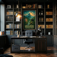 Great Smoky Mountains Scenic Poster Wall Art