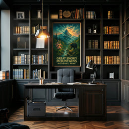 Great Smoky Mountains Scenic Poster Wall Art