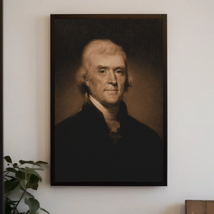 Thomas Jefferson 3rd President Sepia Photo