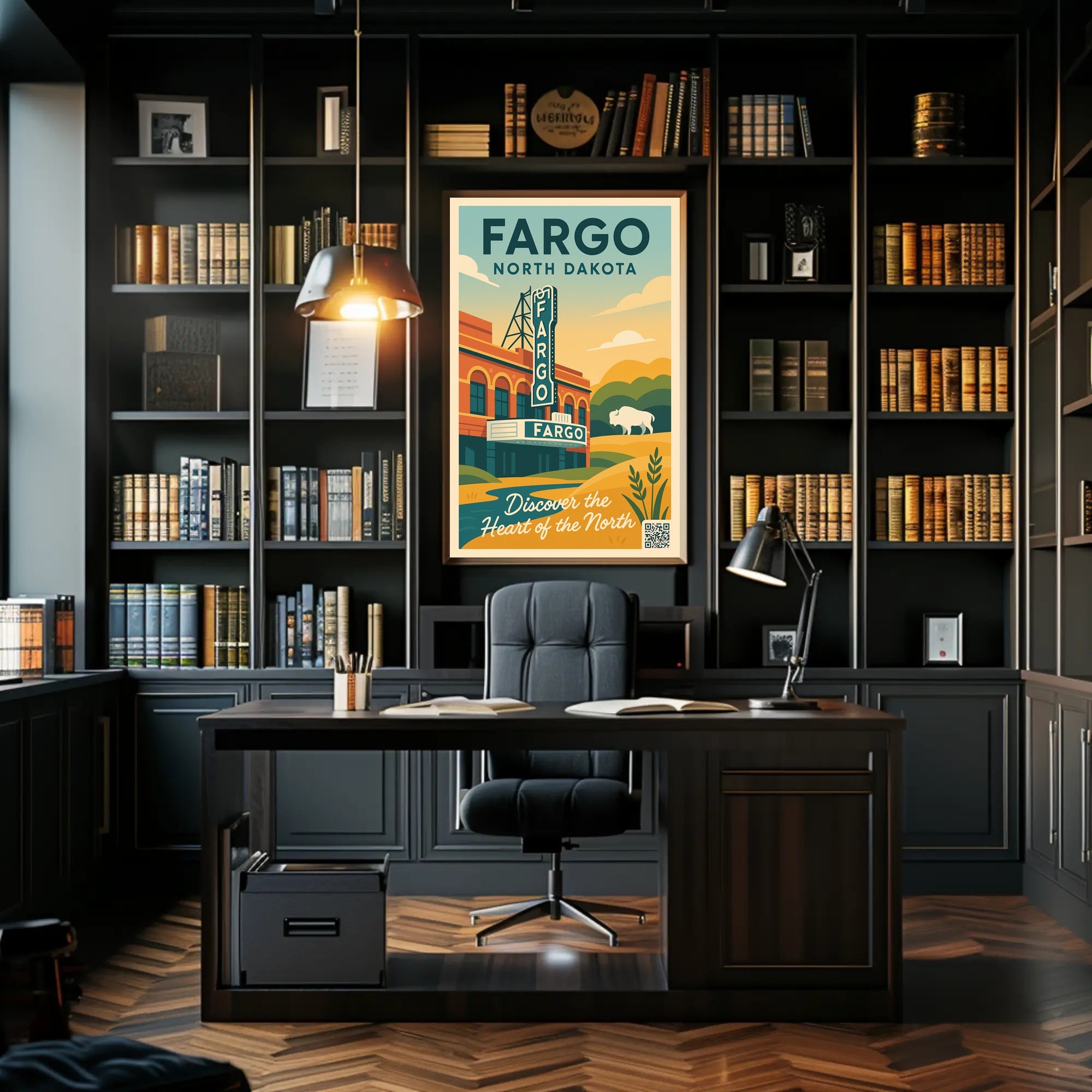 Discover Fargo, North Dakota Poster PosterGoat