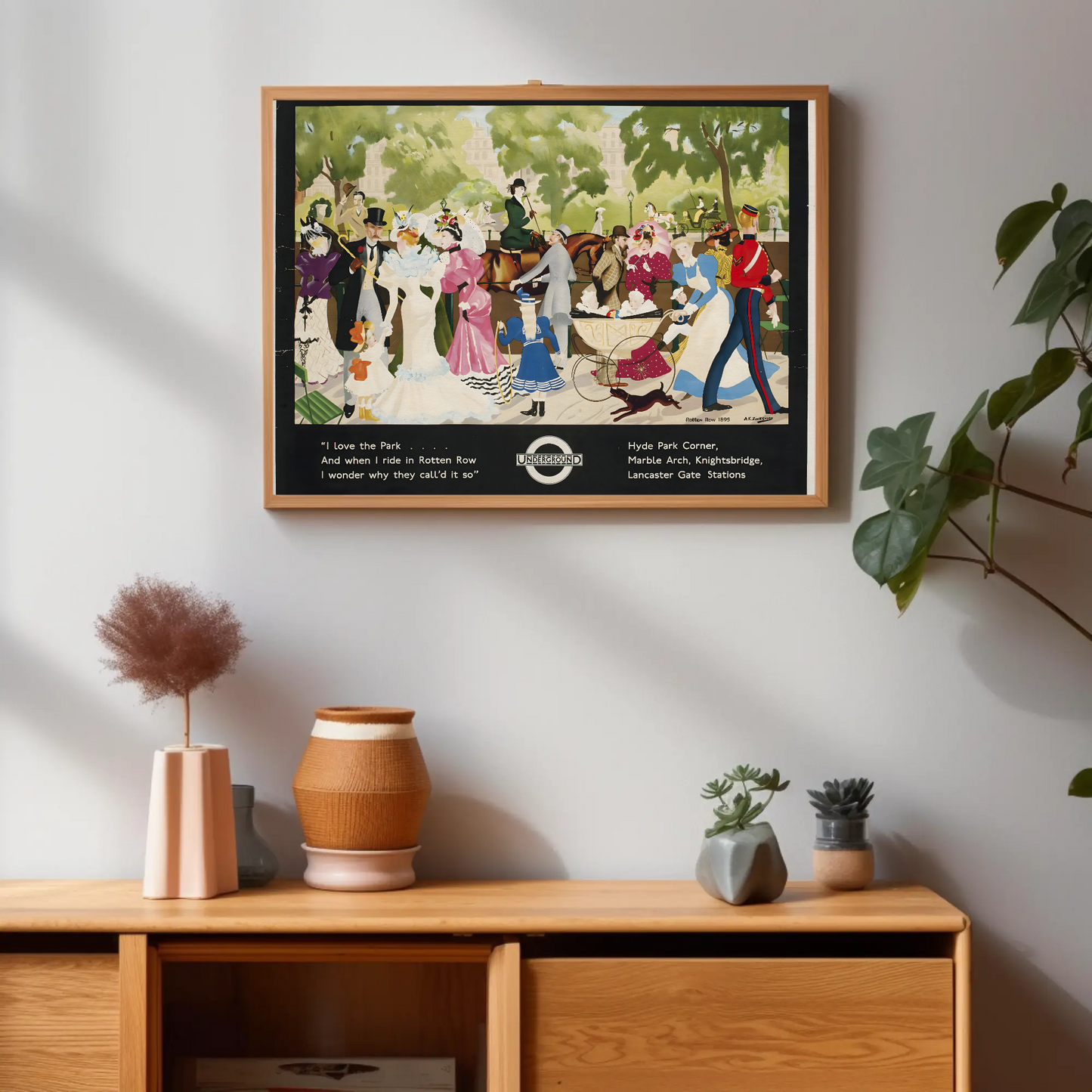 Hyde Park London Underground Poster