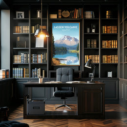 Lassen Volcanic National Park Reflection Poster