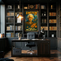 Einstein Relativity Vintage Science Student Poster
