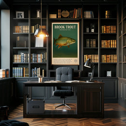 Brook Trout Freshwater Fish Poster