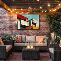 Modern Abstract Architectural Geometric Shapes Poster