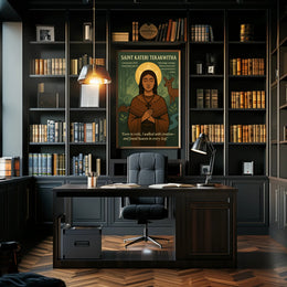 Saint Kateri and Nature Harmony Cultural or Heritage Poster