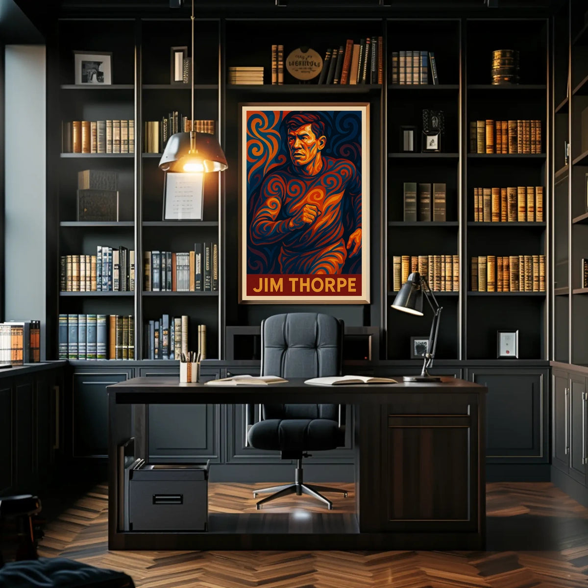 Jim Thorpe Iconic Athlete Poster
