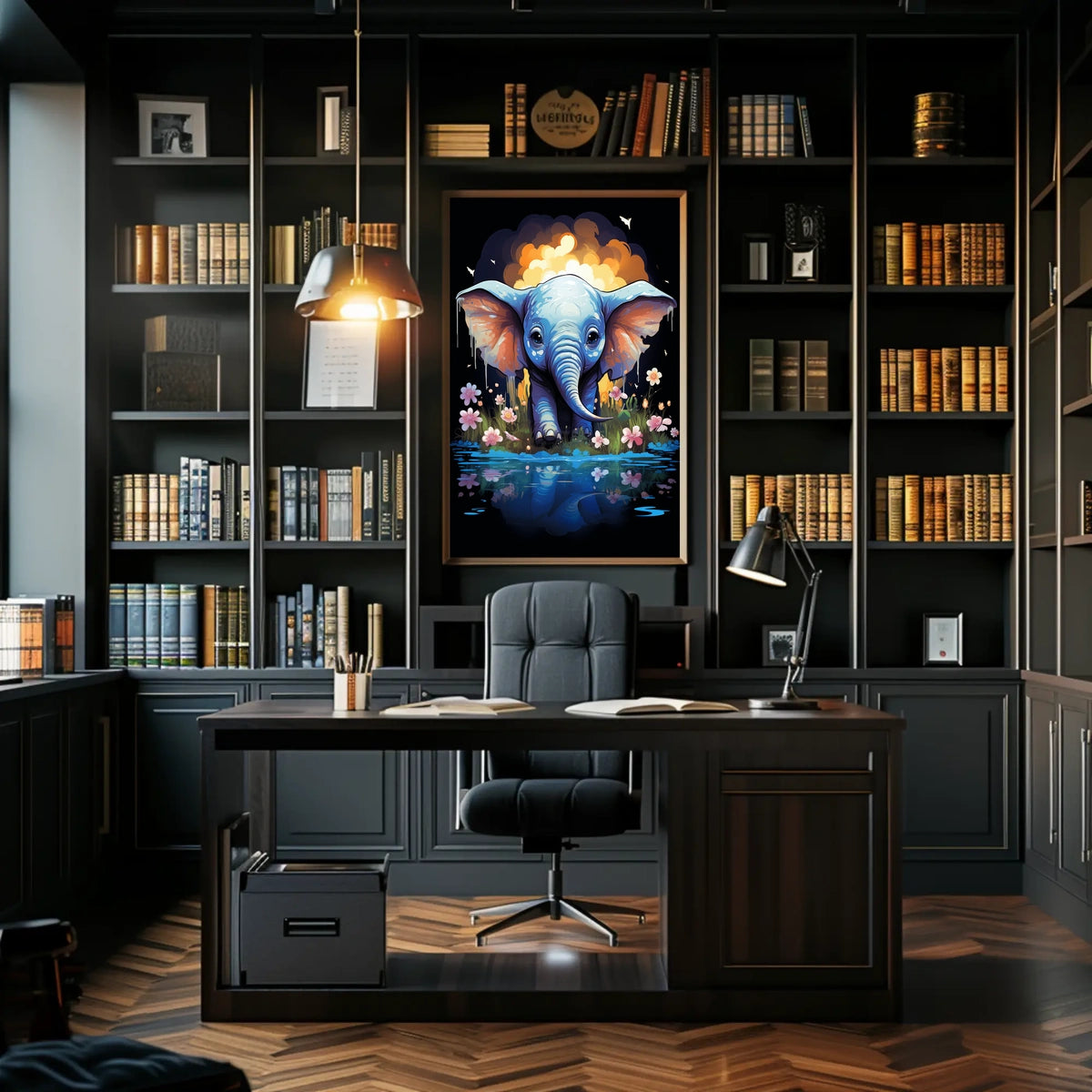 Elephant Dreams A Whimsical Fantasy Landscape