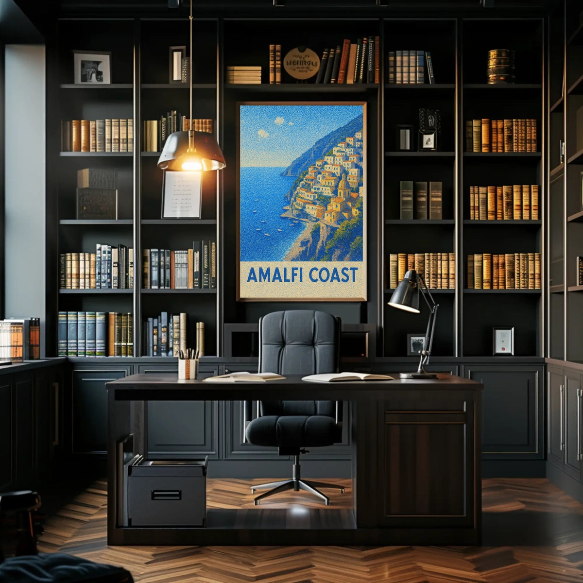 Amalfi Coast Poster Wall Art For Coastal Decor And Travel