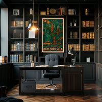 Abstract Expressionism Art Poster for Modern Spaces