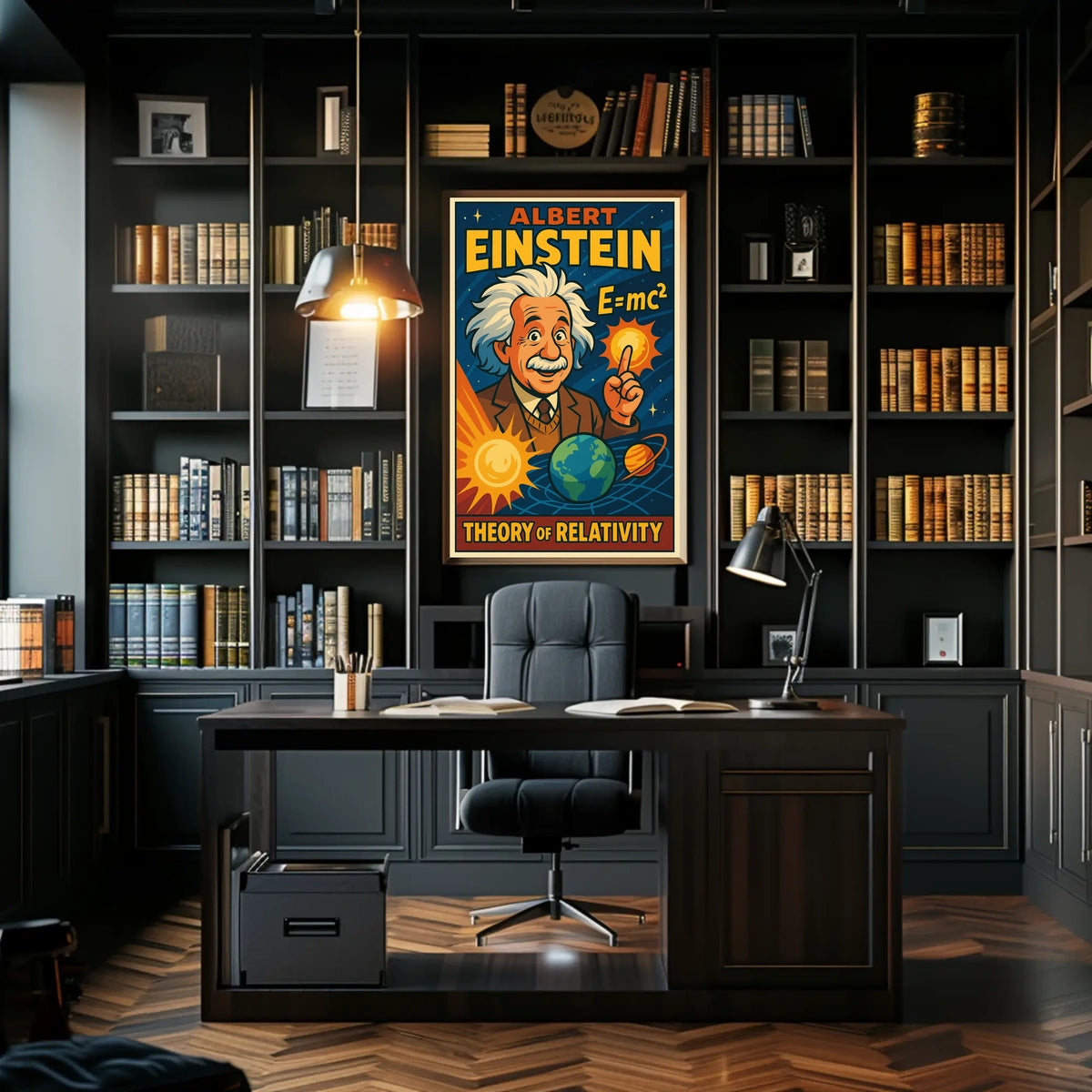 Einstein Relativity Scenic Poster