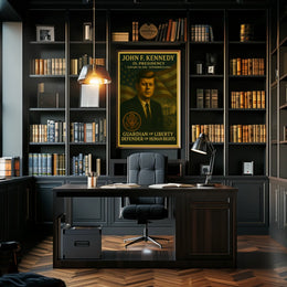 John F. Kennedy Presidential Tribute Historical Poster
