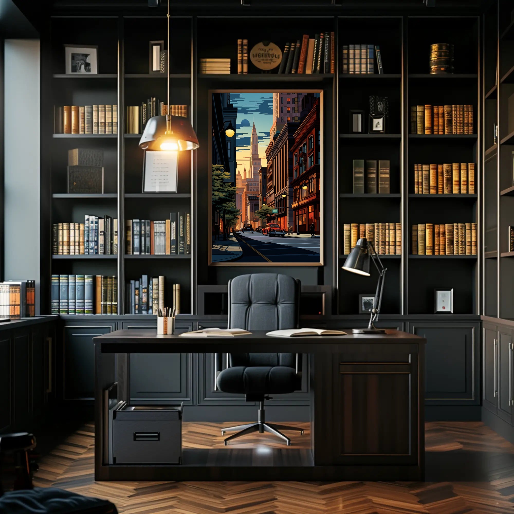 Urban Sunset Poster PosterGoat