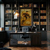 Jim Thorpe Icon of Strength and Spirit Poster