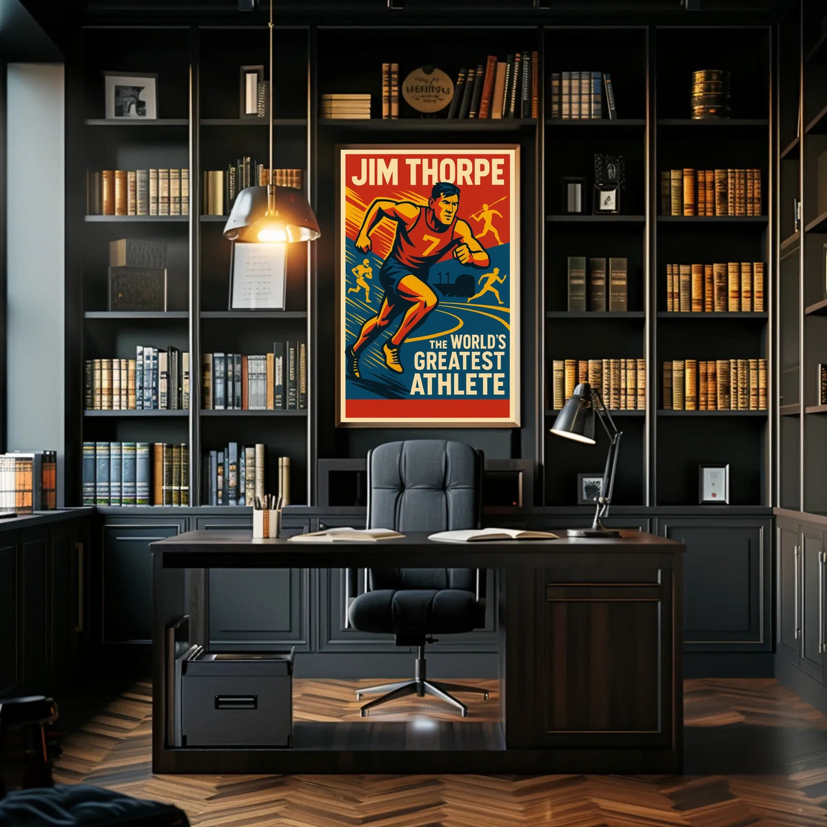 Jim Thorpe Legendary Athlete Poster