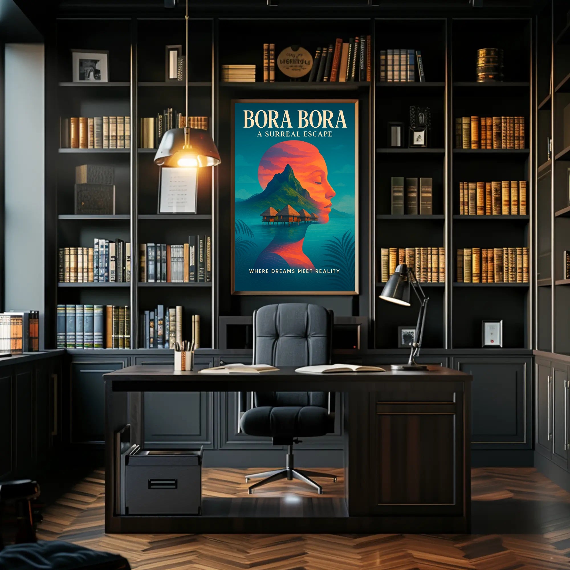 Bora Bora Dreamscape Tranquil Travel Poster PosterGoat