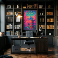 Visit Tokyo Cherry Blossoms Mount Poster