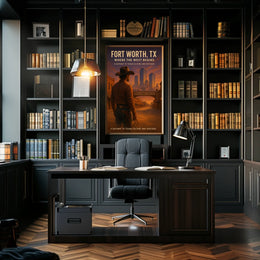Fort Worth, TX Where the West Begins Poster