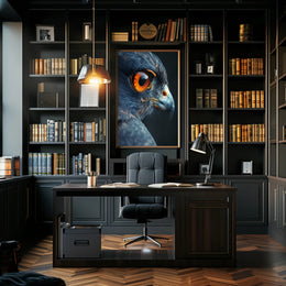 Majestic Eagle Eye Close-Up Animal Poster PosterGoat