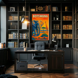 Botswana Wildlife Adventure Poster