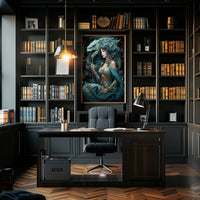 Enchantress And Dragon Poster