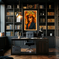 Retro 70s Fashion Vibe Pop Culture Poster