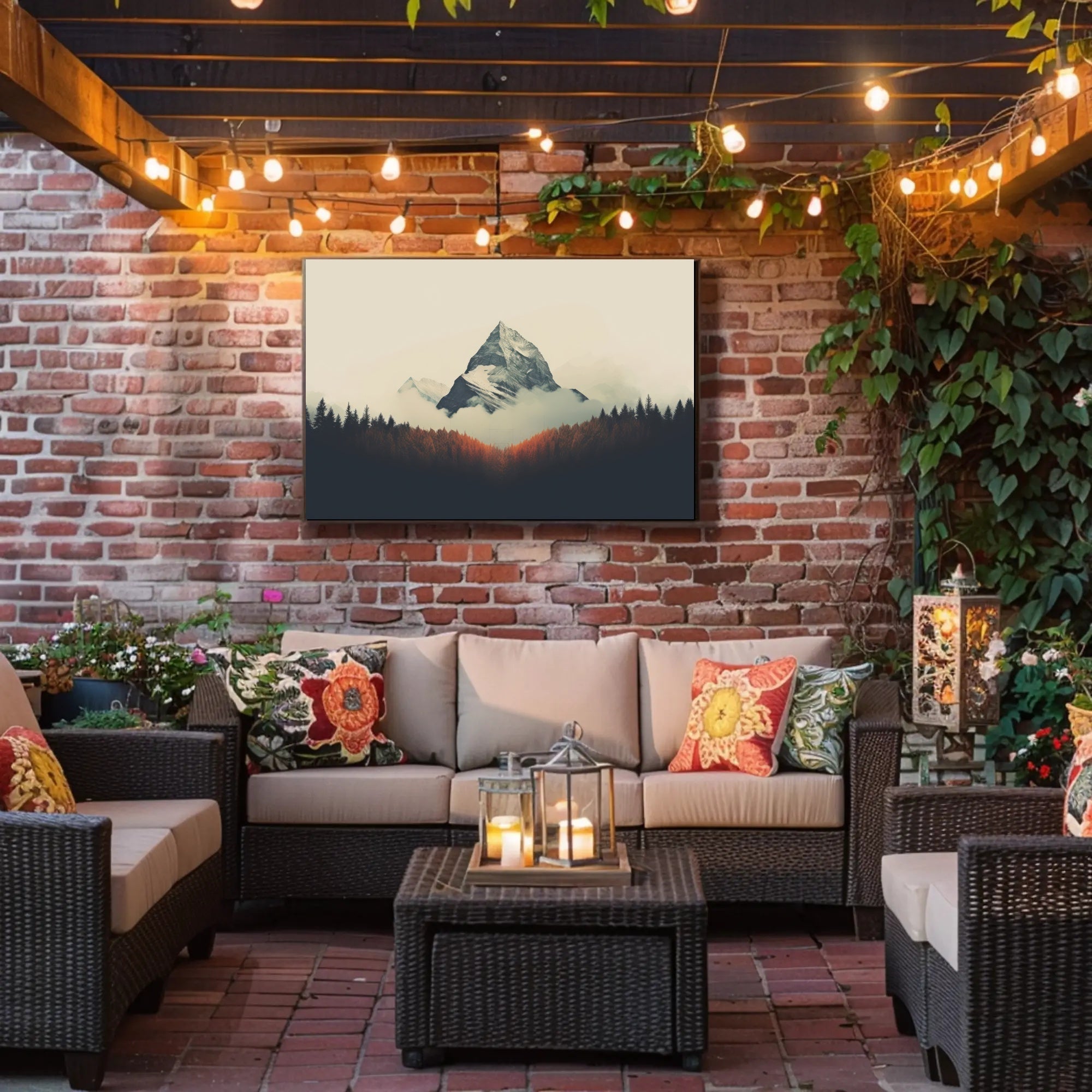 Majestic Mountain Peaks Poster