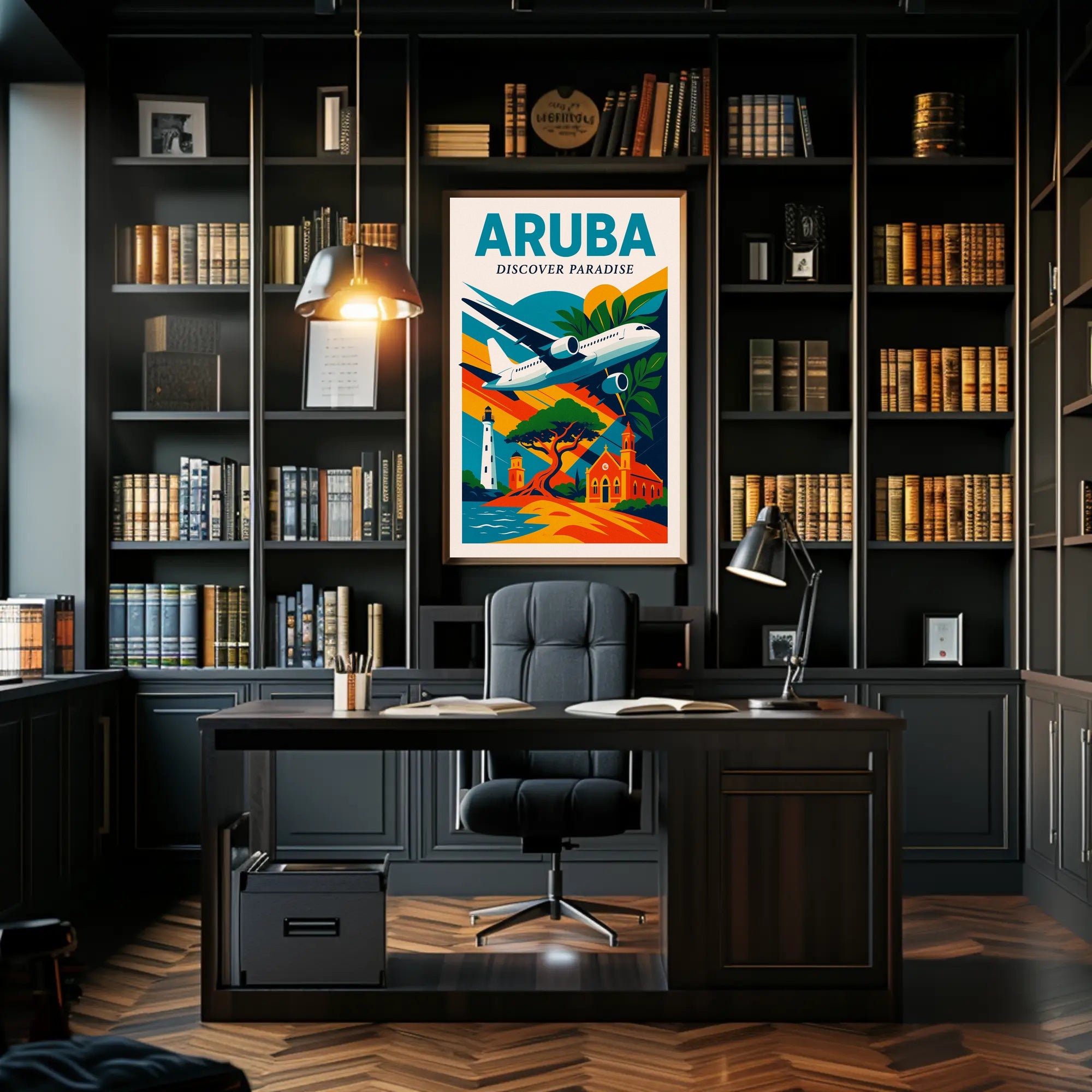 Discover Paradise in Aruba Poster PosterGoat