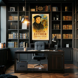 Martin Luther Vintage Christmas Edition Historical Poster