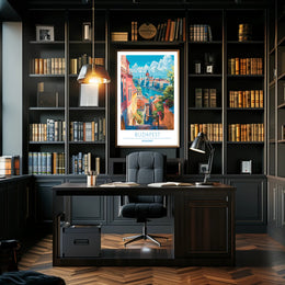 Vibrant Budapest Cityscape Travel Poster