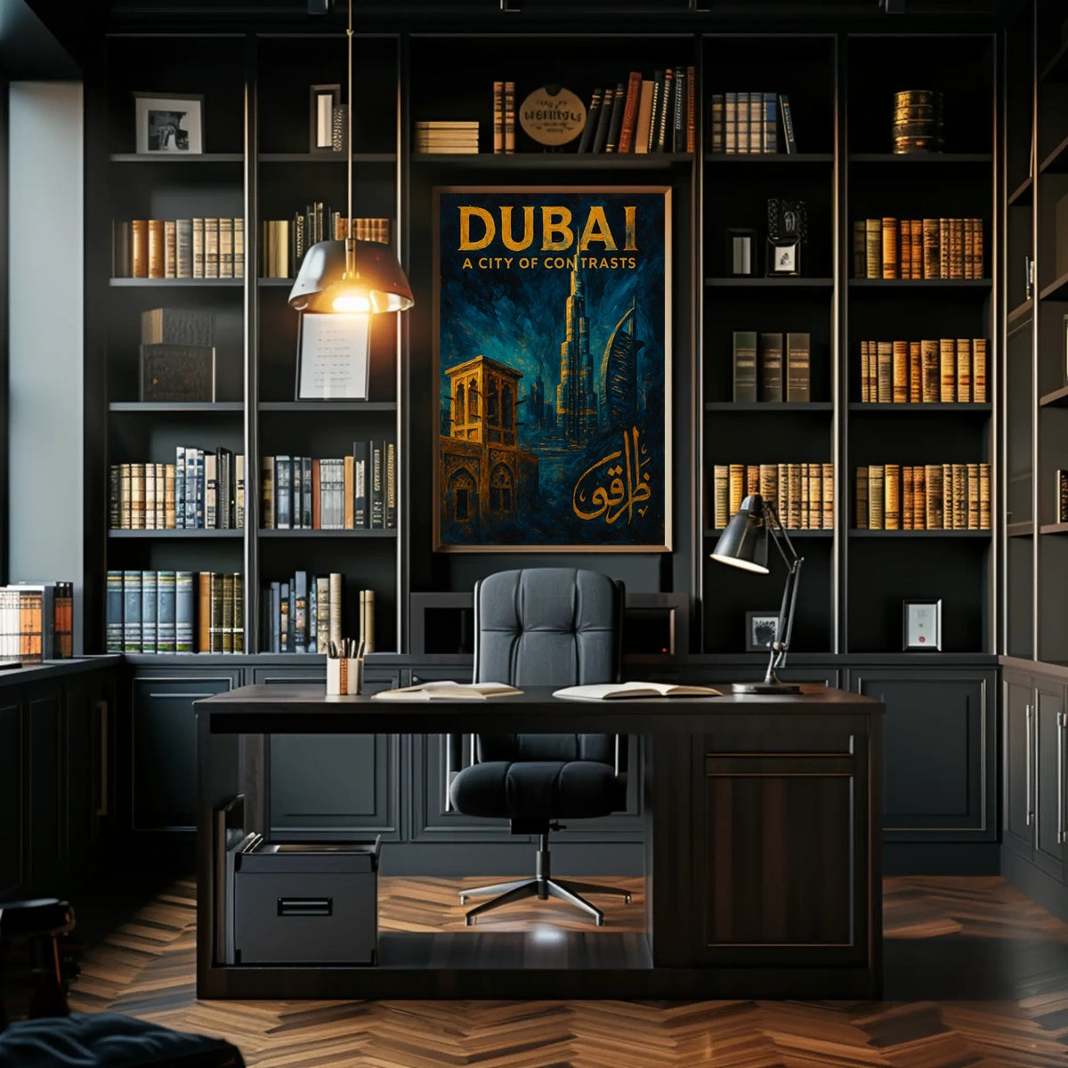 Dubai City Of Contrasts Poster For Modern Home Decor