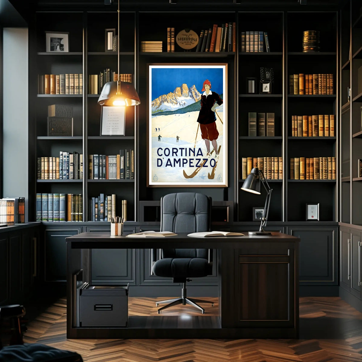 Cortina DAmpezzo Ski Resort Poster