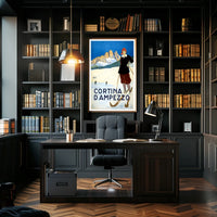 Cortina DAmpezzo Ski Resort Poster