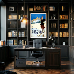 Cortina DAmpezzo Ski Resort Poster