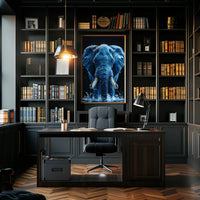 Majestic Elephant In Water Poster